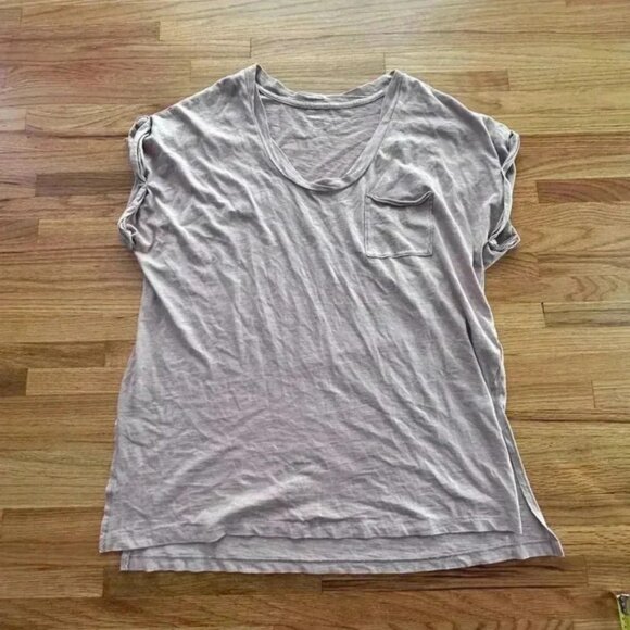 Aerie Oversized Short Sleeve Long Line Pockets Tee l SIZE MEDIUM - Picture 2 of 7